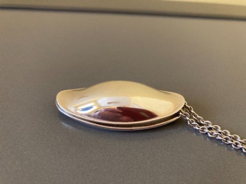 GEORG JENSEN DANISH SILVER ICONIC FISH DISH PENDANT 1950S - ADDITIONAL PHOTO 1