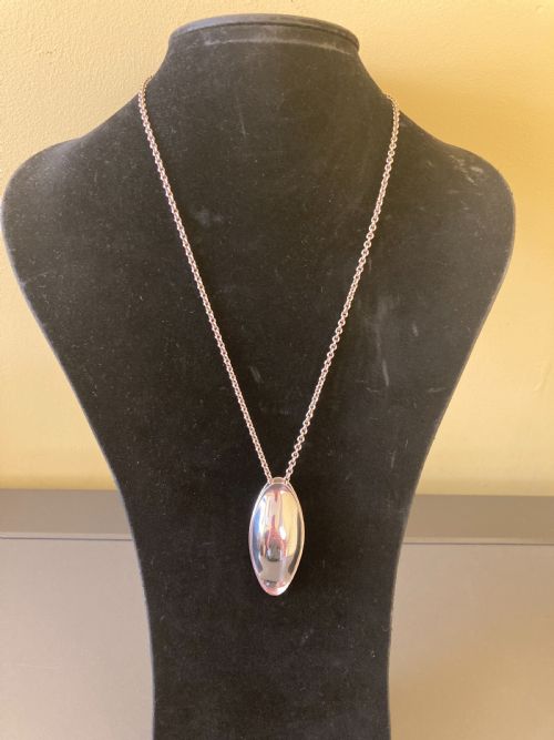 GEORG JENSEN DANISH SILVER ICONIC FISH DISH PENDANT 1950S - ADDITIONAL PHOTO 2