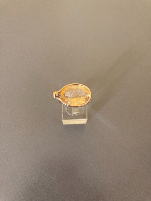 GEORG JENSEN 18CT GOLD AND CITRINE SAVANNAH RING BY VIVIANNA TORUN BULOW HUBE - ADDITIONAL PHOTO 2