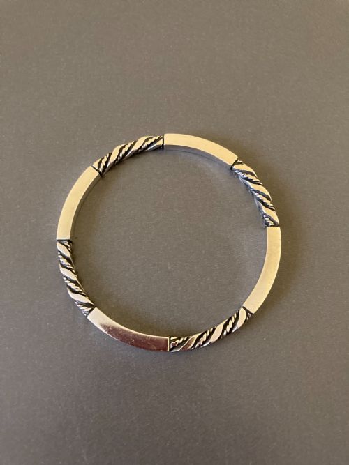 GEORG JENSEN DANISH SILVER BANGLE NO 17C - ADDITIONAL PHOTO 2