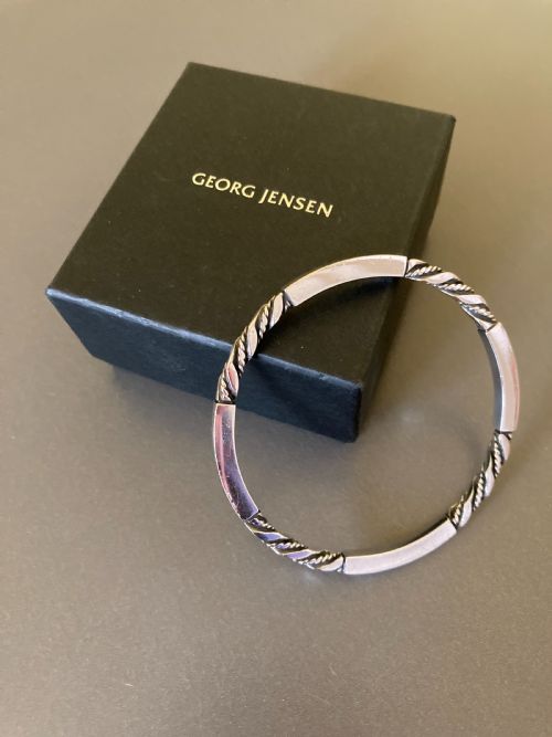 GEORG JENSEN DANISH SILVER BANGLE NO 17C - ADDITIONAL PHOTO 5