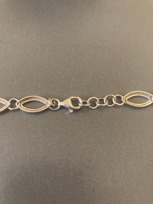 DANISH SILVER NECKLACE 1960S BY RANDERS SILVER - ADDITIONAL PHOTO 5