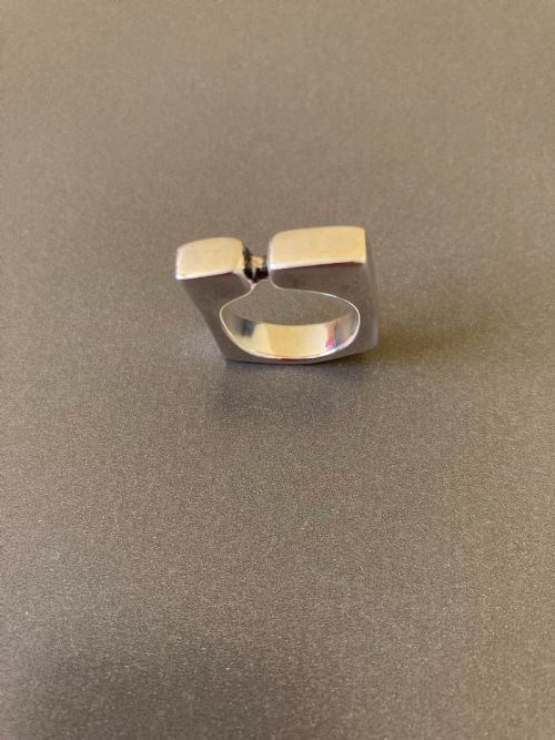 DANISH SILVER RING 1960S BY RANDERS SILVER