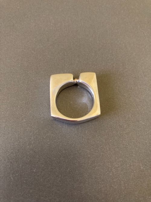 DANISH SILVER RING 1960S BY RANDERS SILVER - ADDITIONAL PHOTO 3