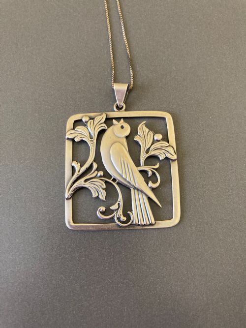 danish silver pendant 1930s - CATEGORY: ANTIQUE JEWELLERY - DATED 1930