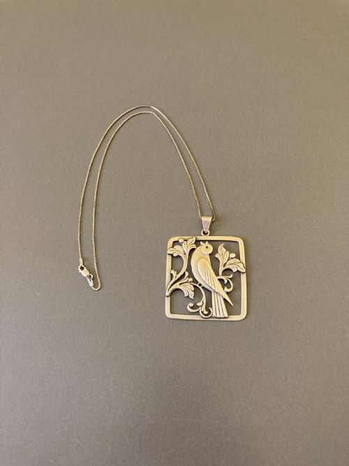 DANISH SILVER PENDANT 1930S - ADDITIONAL PHOTO 1