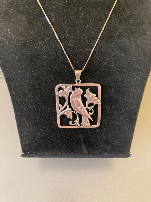 DANISH SILVER PENDANT 1930S - ADDITIONAL PHOTO 3