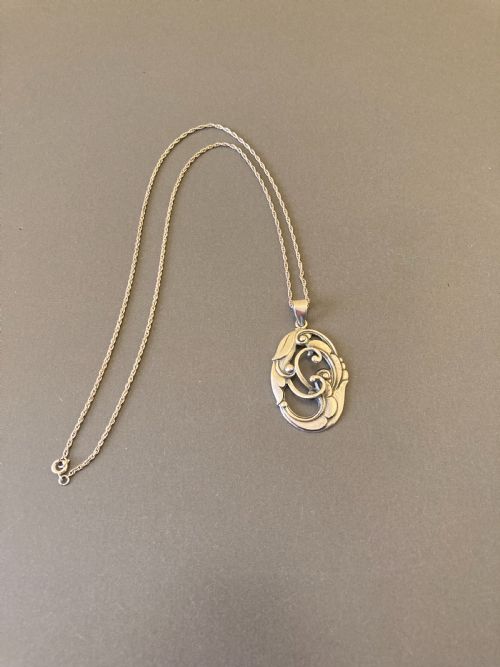 DANISH SILVER PENDANT 1930S - ADDITIONAL PHOTO 1