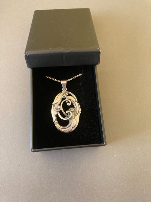 DANISH SILVER PENDANT 1930S - ADDITIONAL PHOTO 5