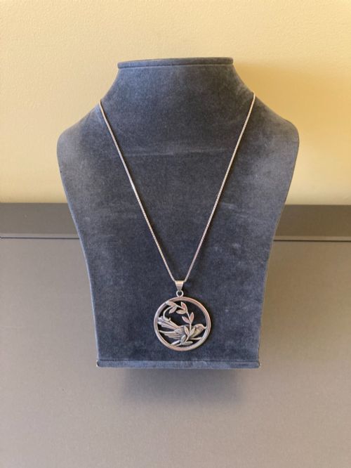 DANISH SILVER PENDANT 1960S BY CHR VEILSKOV - ADDITIONAL PHOTO 2