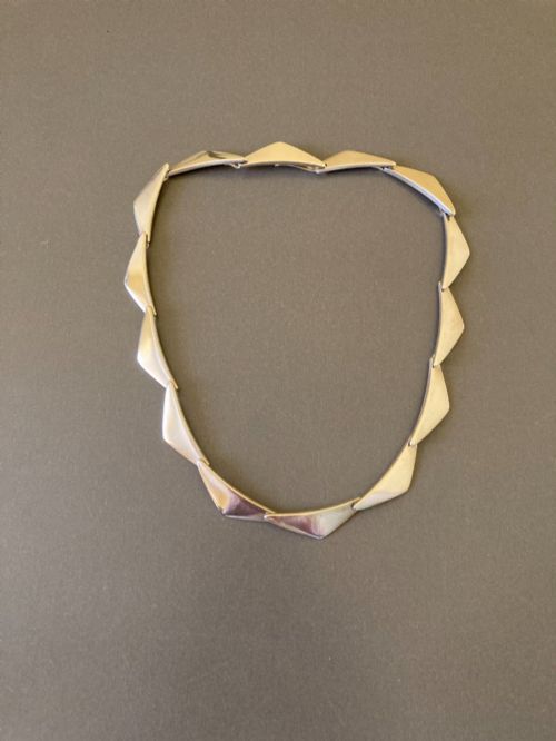 GEORG JENSEN DANISH SILVER PEAK NECKLACE