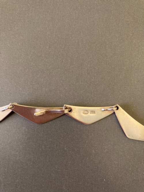 GEORG JENSEN DANISH SILVER PEAK NECKLACE - ADDITIONAL PHOTO 3