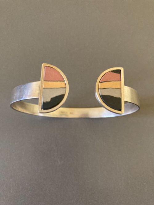 DANISH SILVER BANGLE BY HILKE ANDERSEN - ADDITIONAL PHOTO 1