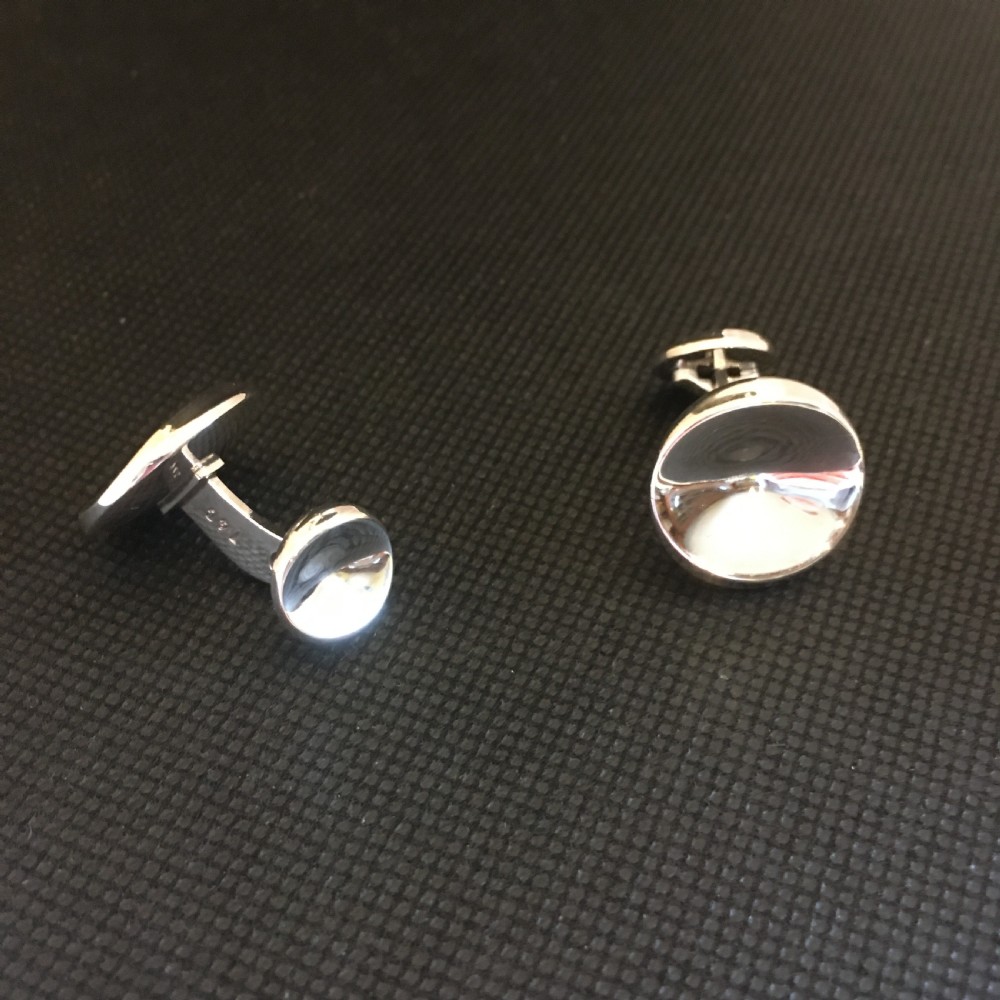 Georg Jensen Silver Cuff Links. 1960s. By Nanna Ditzel. View V