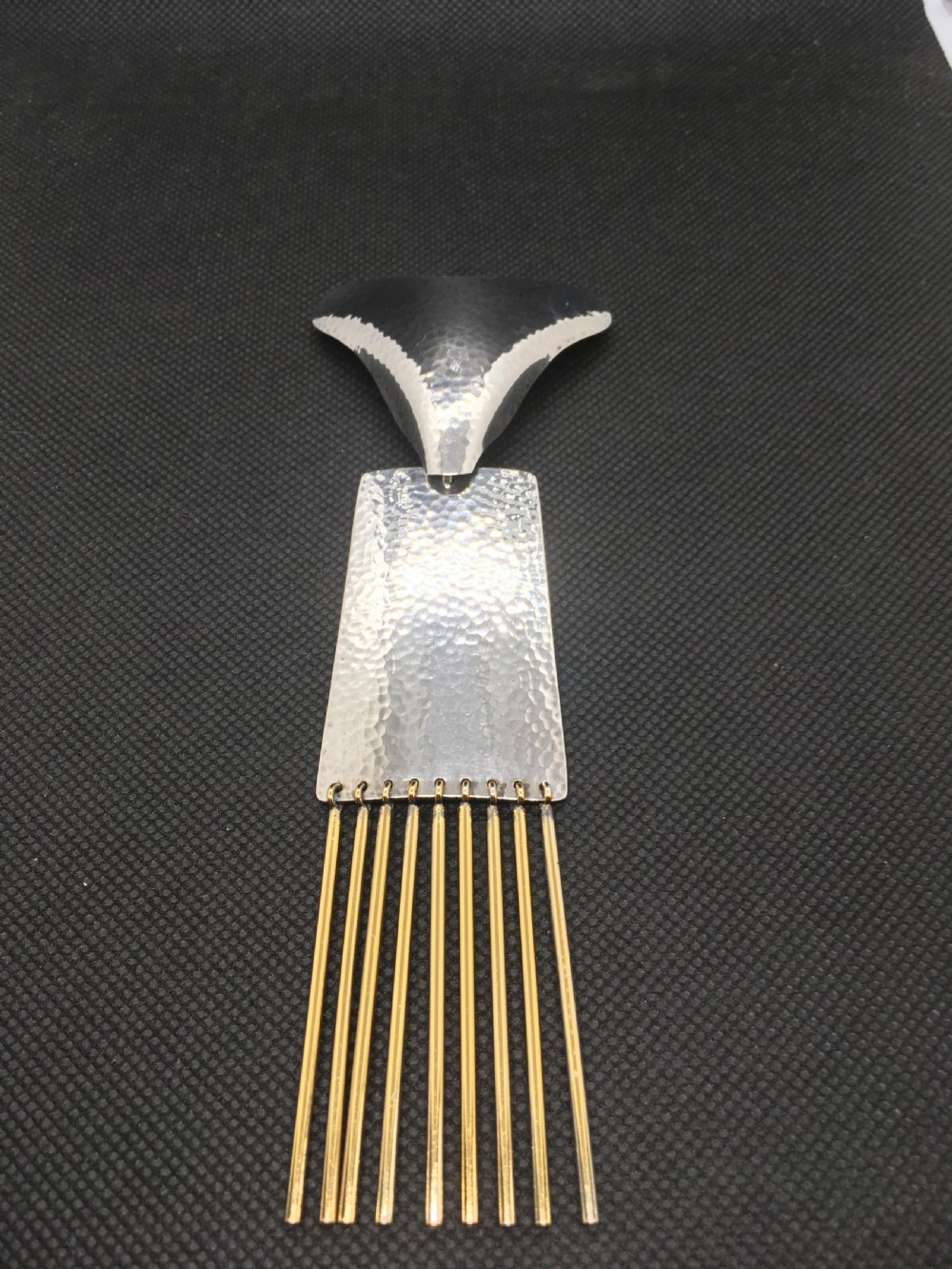 Danish Silver Pendant by Hermann Siersbol. 1960s. RESERVED View III