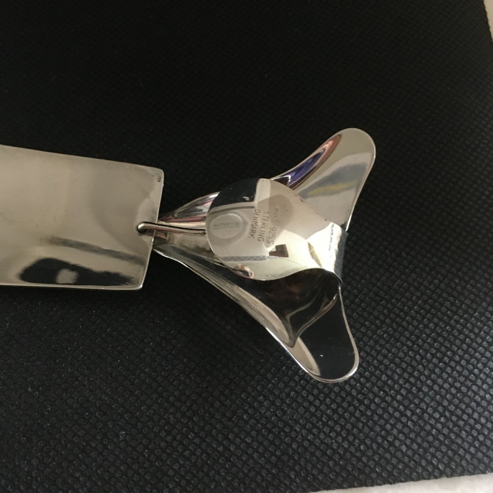 Danish Silver Pendant by Hermann Siersbol. 1960s. RESERVED View V