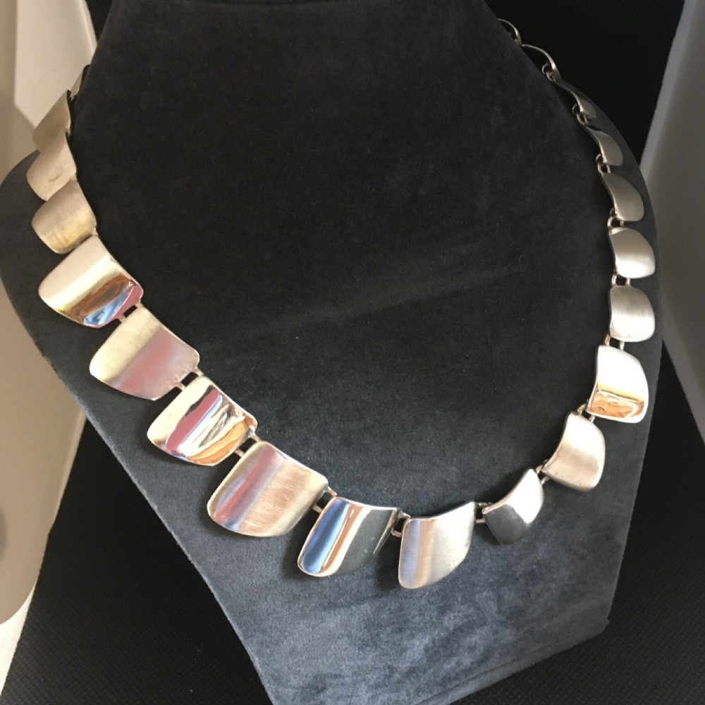 Danish Silver Necklace. 1960s. By G Ellegaard Jorgensen View II