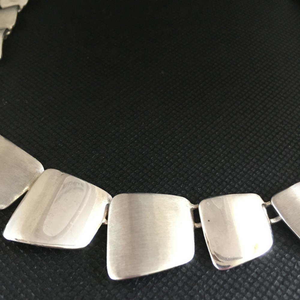 Danish Silver Necklace. 1960s. By G Ellegaard Jorgensen View III