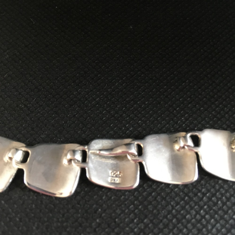 Danish Silver Necklace. 1960s. By G Ellegaard Jorgensen View IV