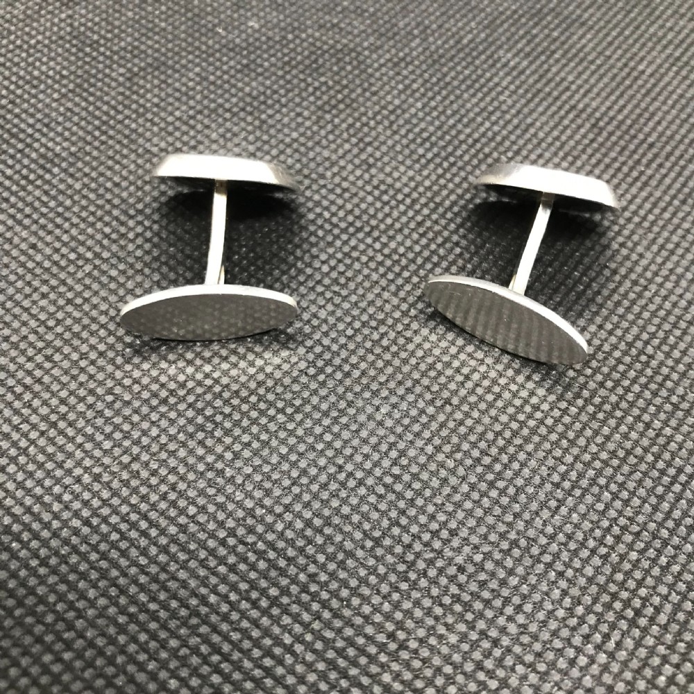 Danish Silver Cuff Links. 1960s. By Poul Warmind. View IV