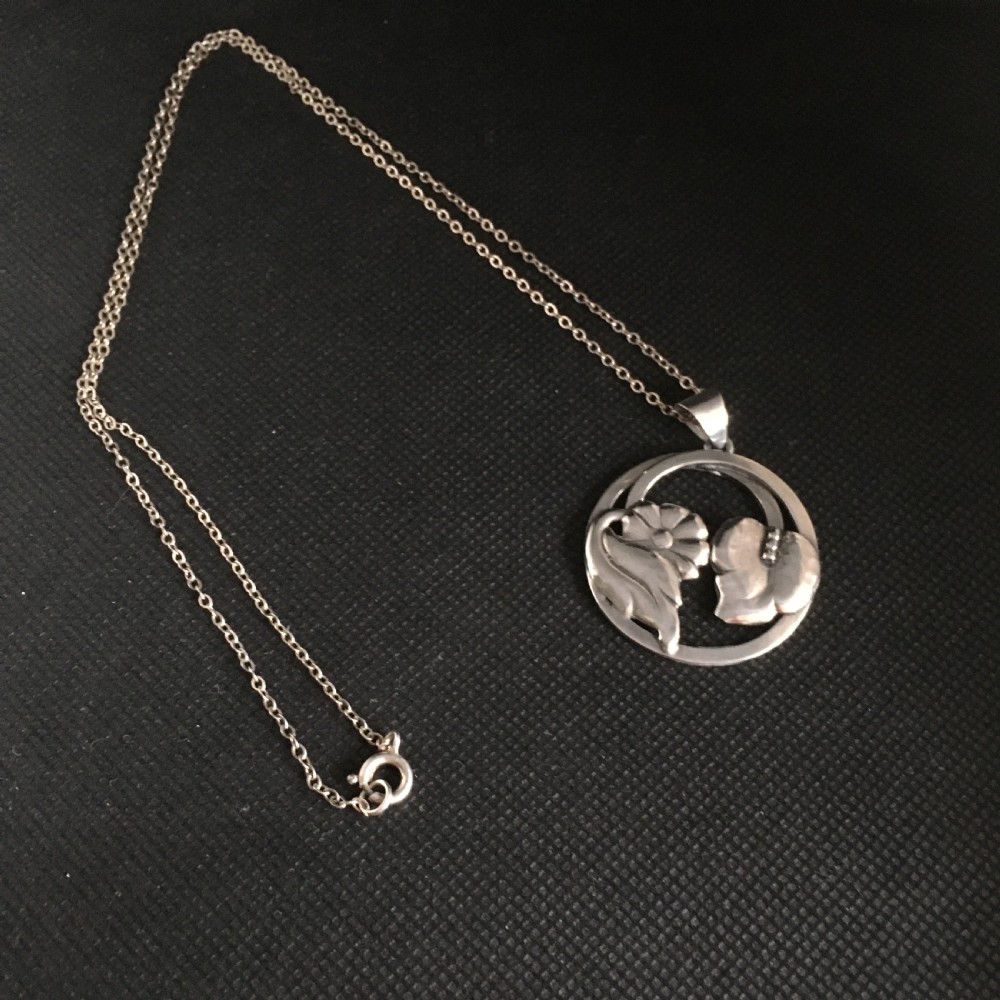 Danish Silver Pendant. 1930s. By Bernard Hertz. Reserved
