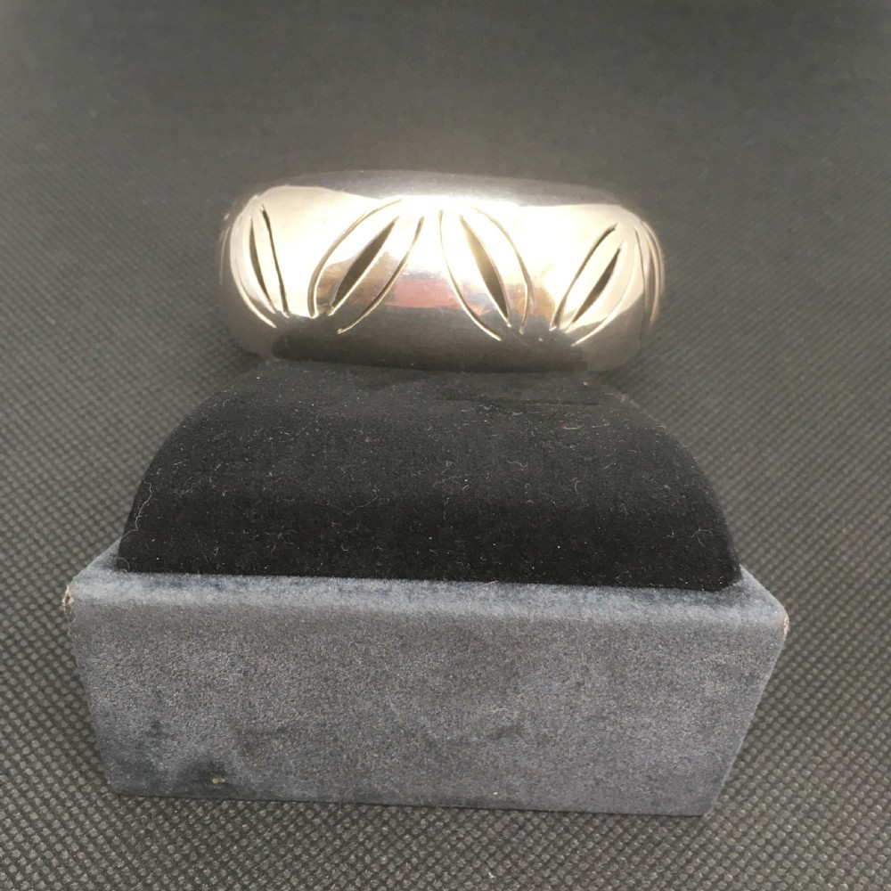 Taxco, Mexico, Sterling Silver Bangle. 1960s.