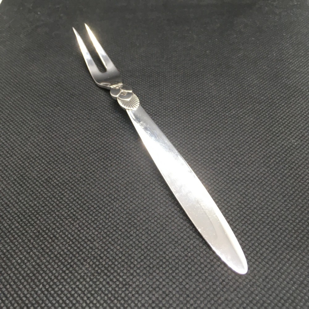 Georg Jensen Danish Silver Pickle Fork. 