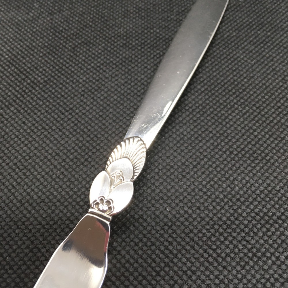 Georg Jensen Danish Silver Pickle Fork. 