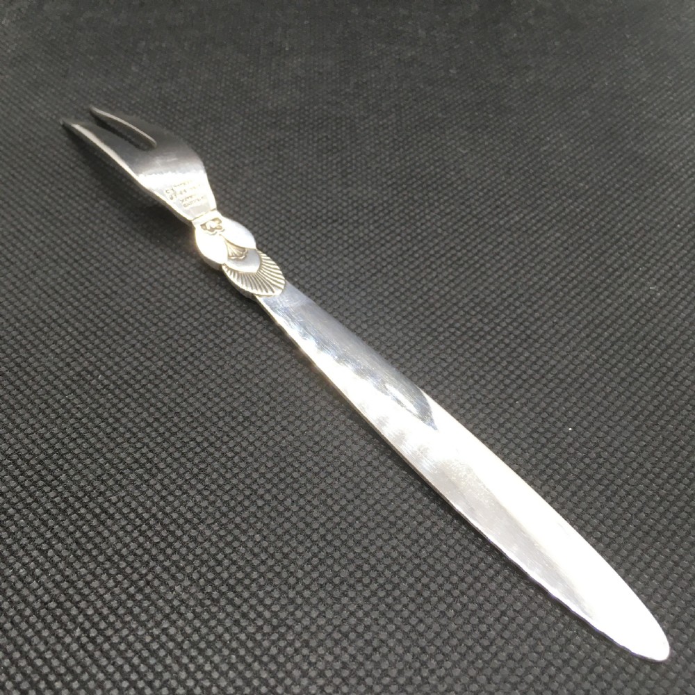 Georg Jensen Danish Silver Pickle Fork. 