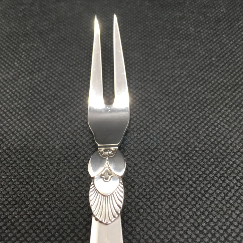 Georg Jensen Danish Silver Pickle Fork. 