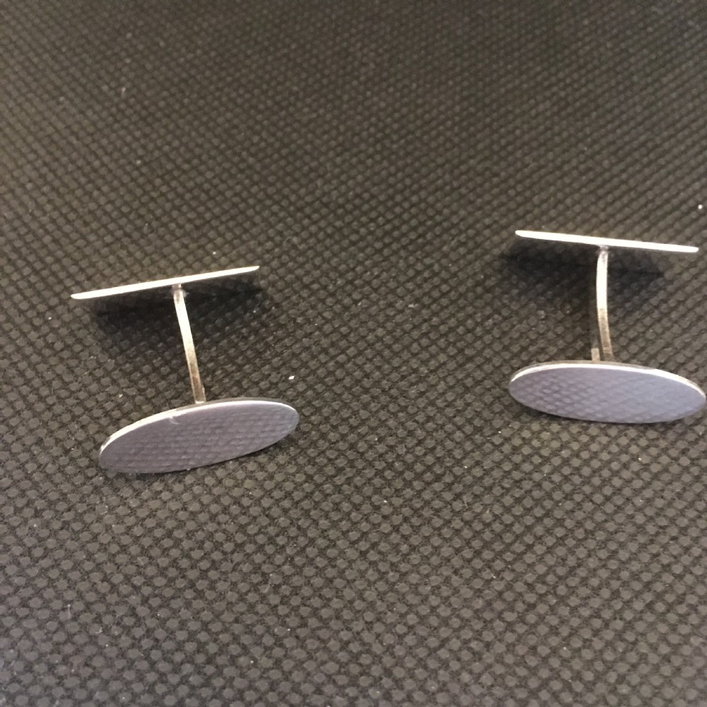 Danish Silver Cuff Links. 1950s. By Silver Cove. View IV