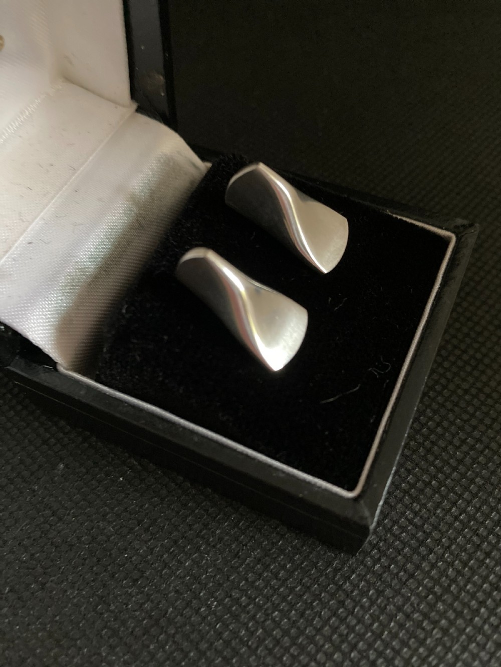 Georg Jensen Silver Earrings. 1960s.