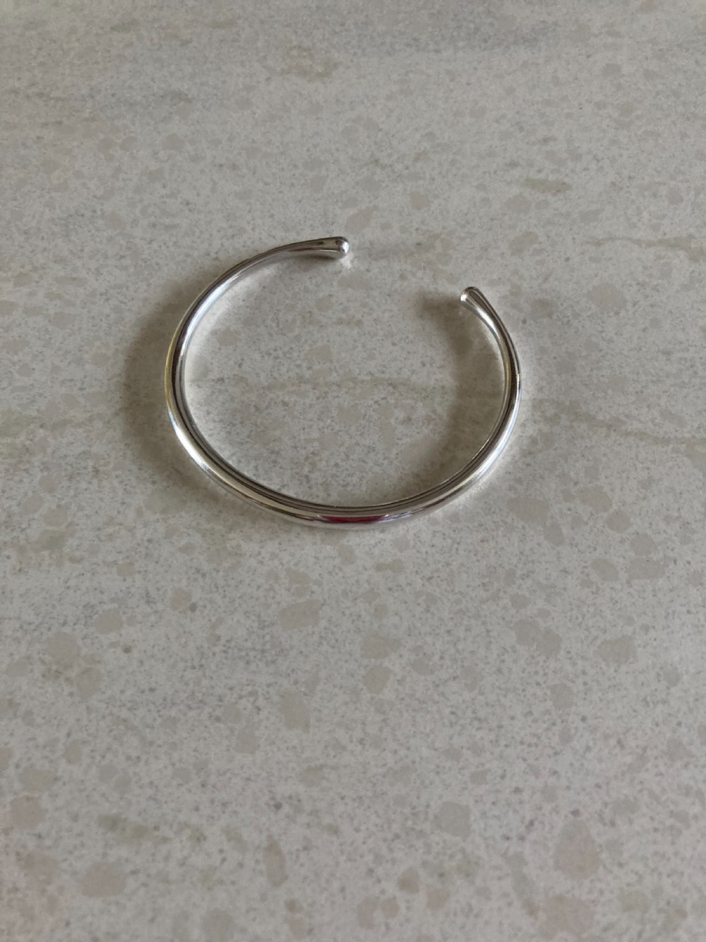 Georg Jensen Danish Silver Bangle. 1960s.