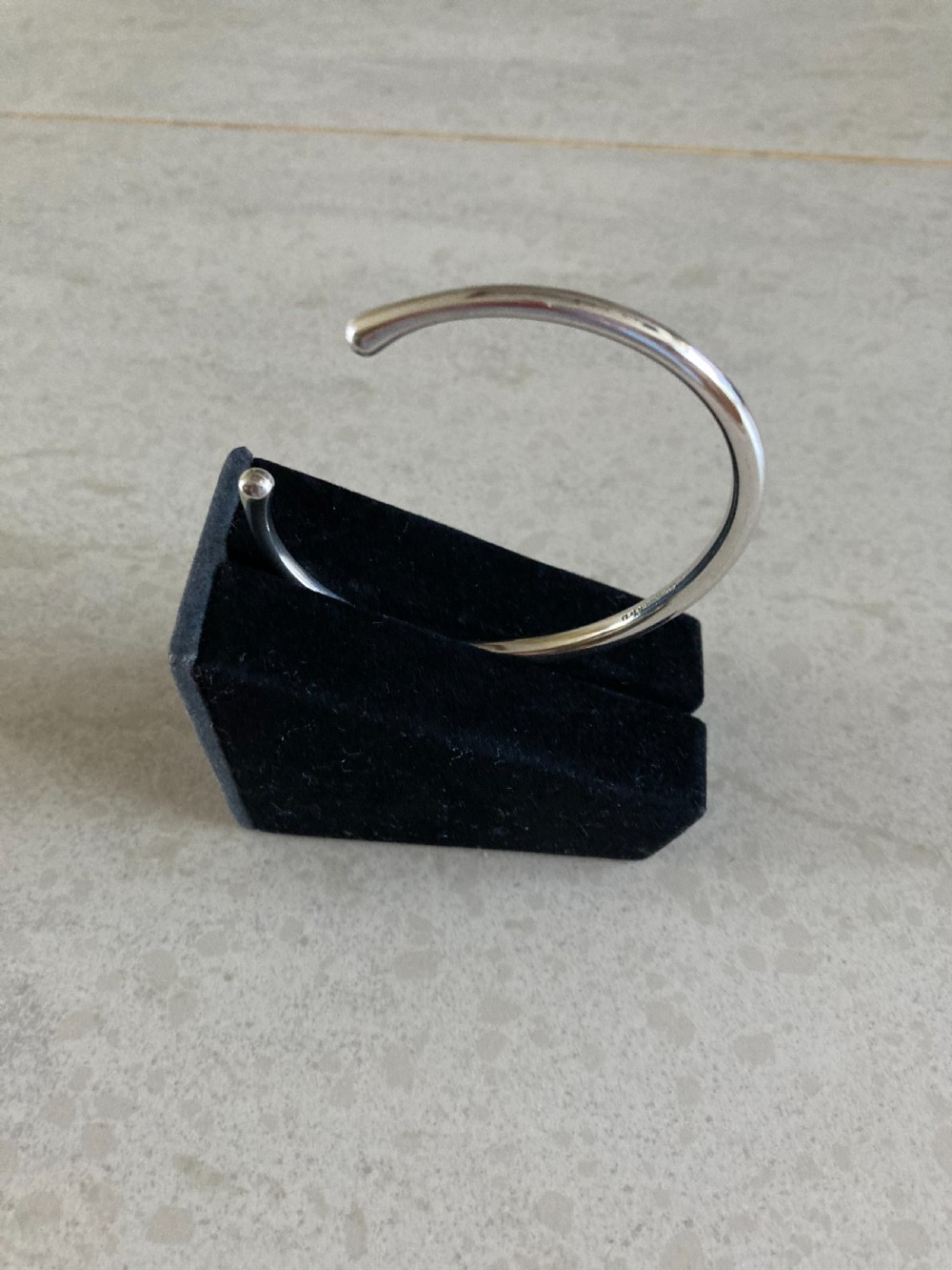 Georg Jensen Danish Silver Bangle. 1960s. View II