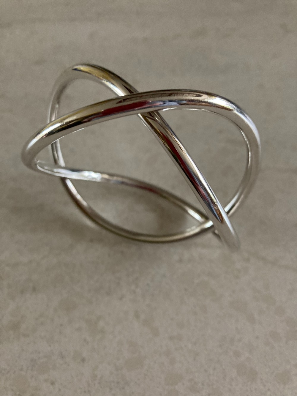Georg Jensen Danish Silver Bangle. 1960s.