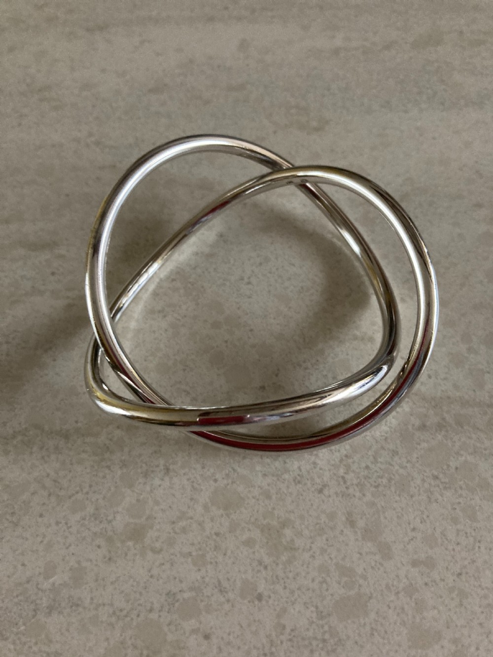 Georg Jensen Danish Silver Bangle. 1960s. View III