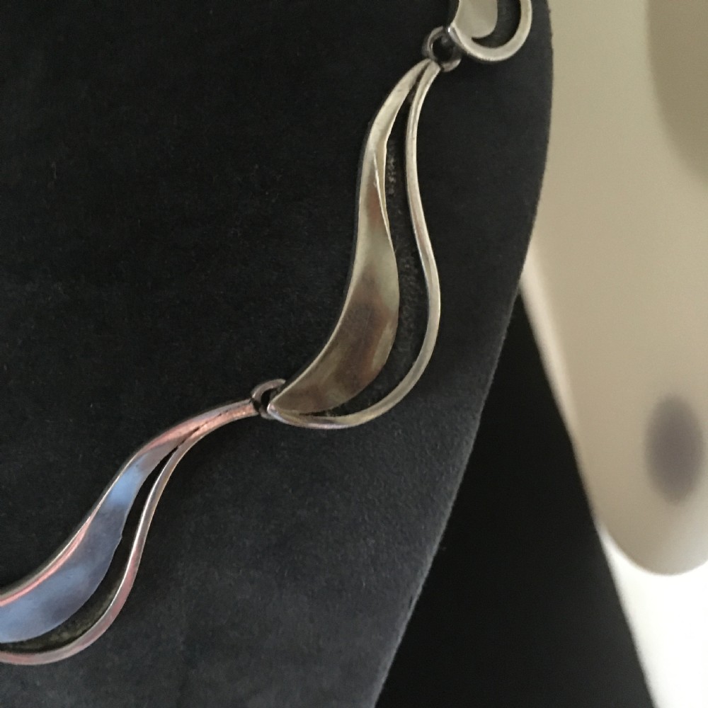 Danish Silver Pendant. 1960s View V