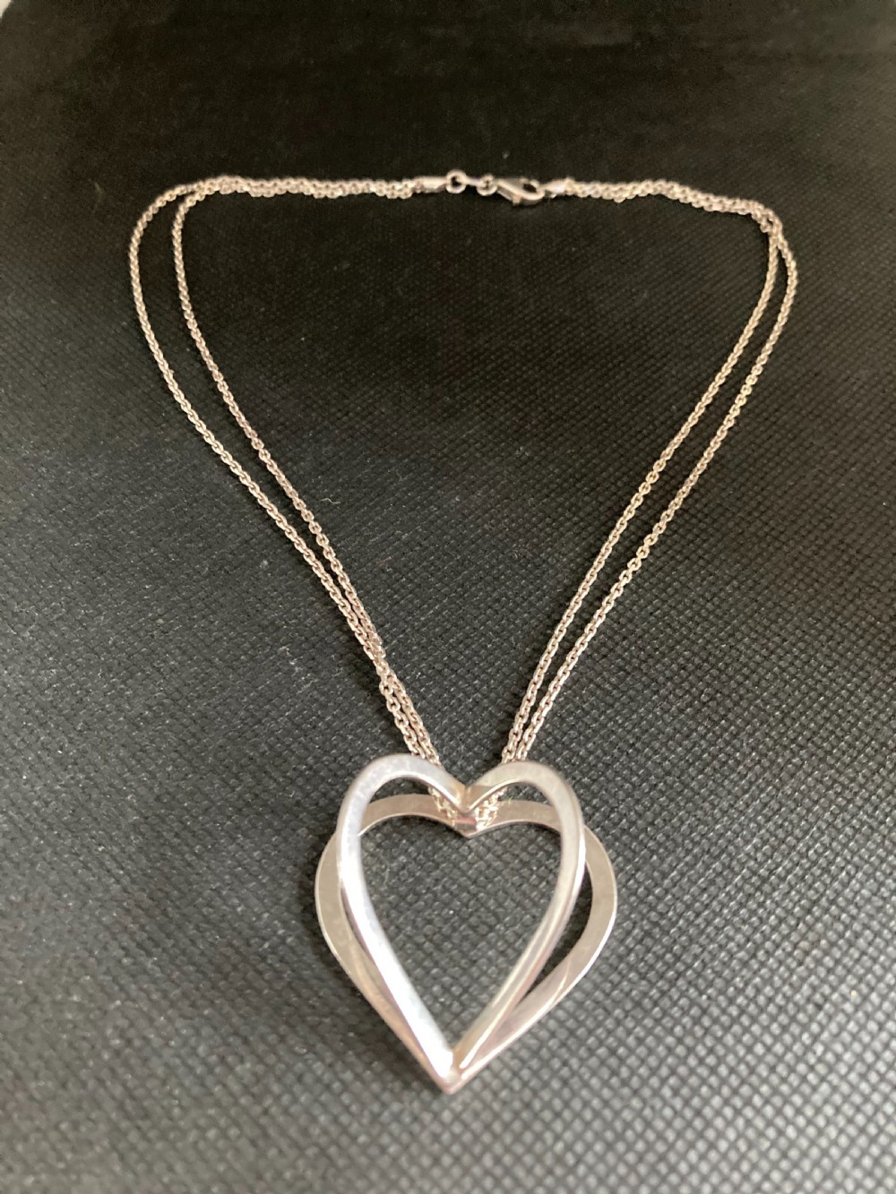 Danish Silver Heart Pendant on 