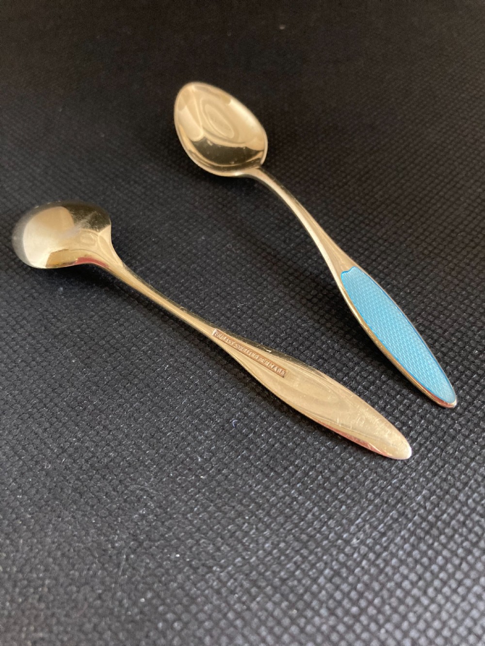 Danish Silver Gilt and Enamel Mocha/Coffee Spoons. 1960s. View IV