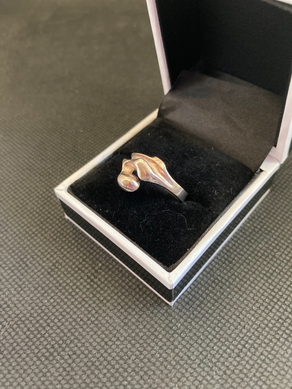 Lapponia Sterling Silver Ring. By Bjorn Weckstrom.