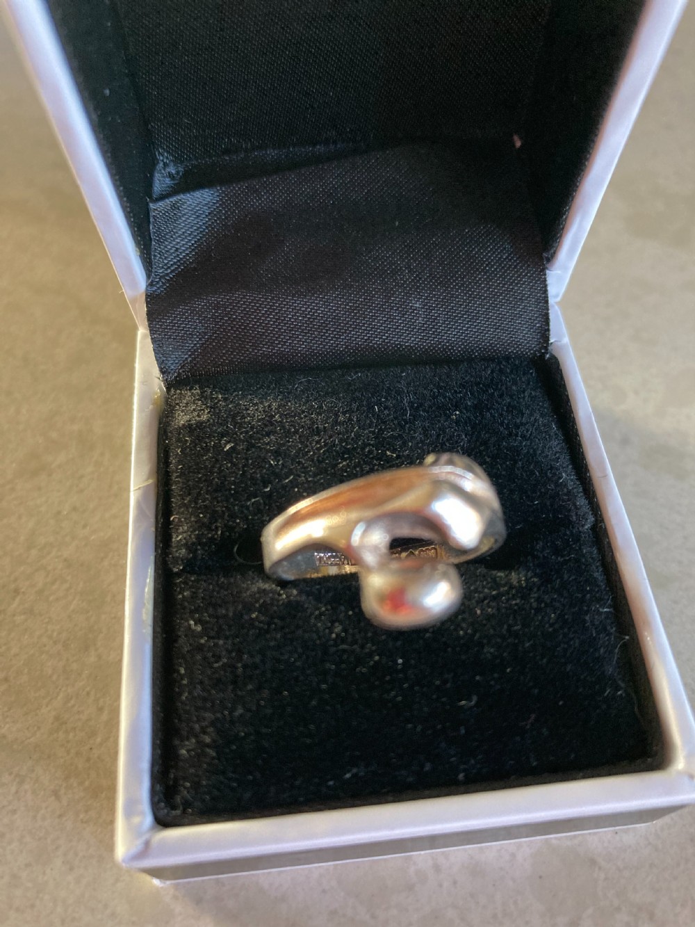 Lapponia Sterling Silver Ring. By Bjorn Weckstrom. View II
