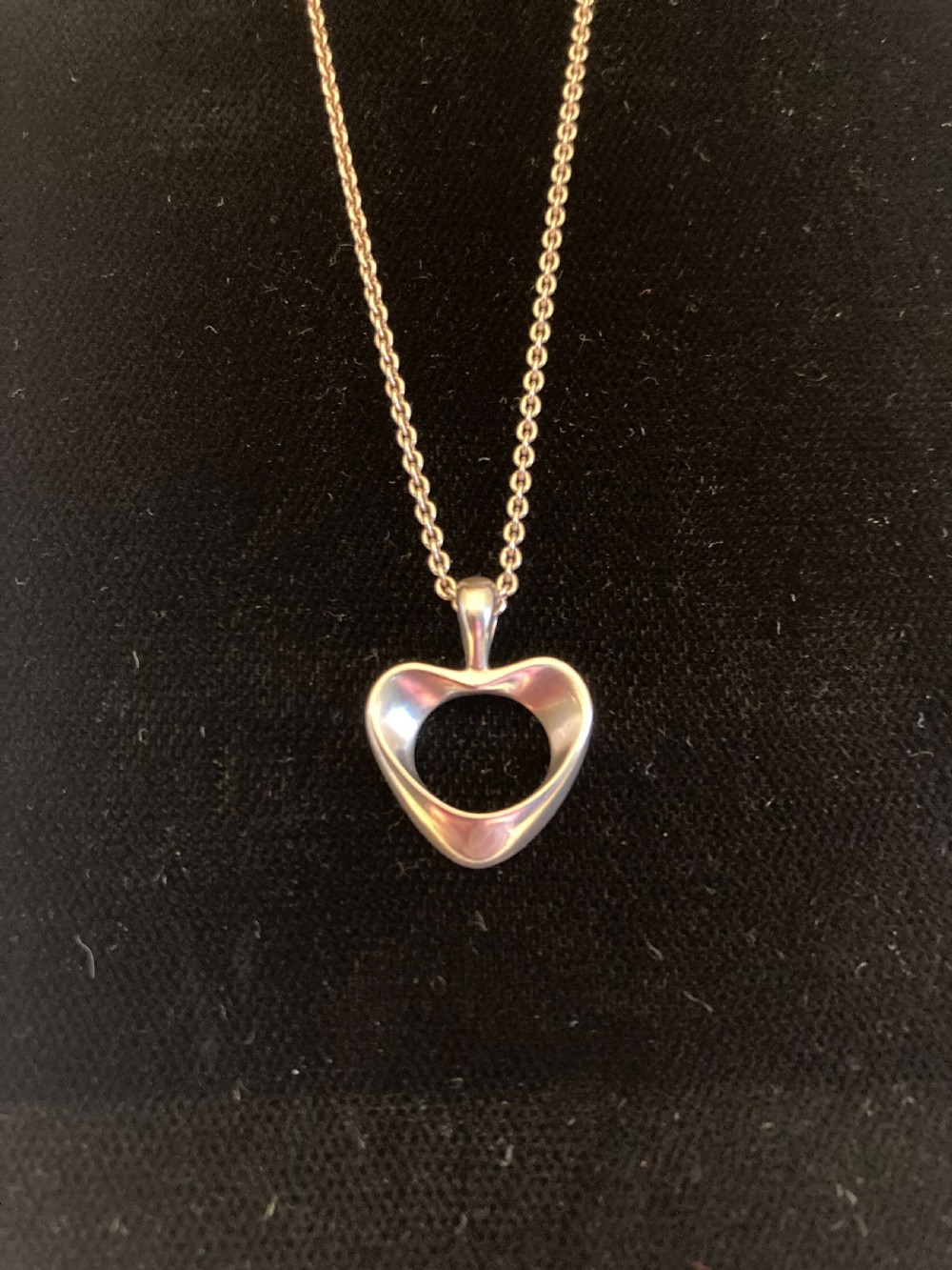 Georg Jensen Silver Heart Pendant. 