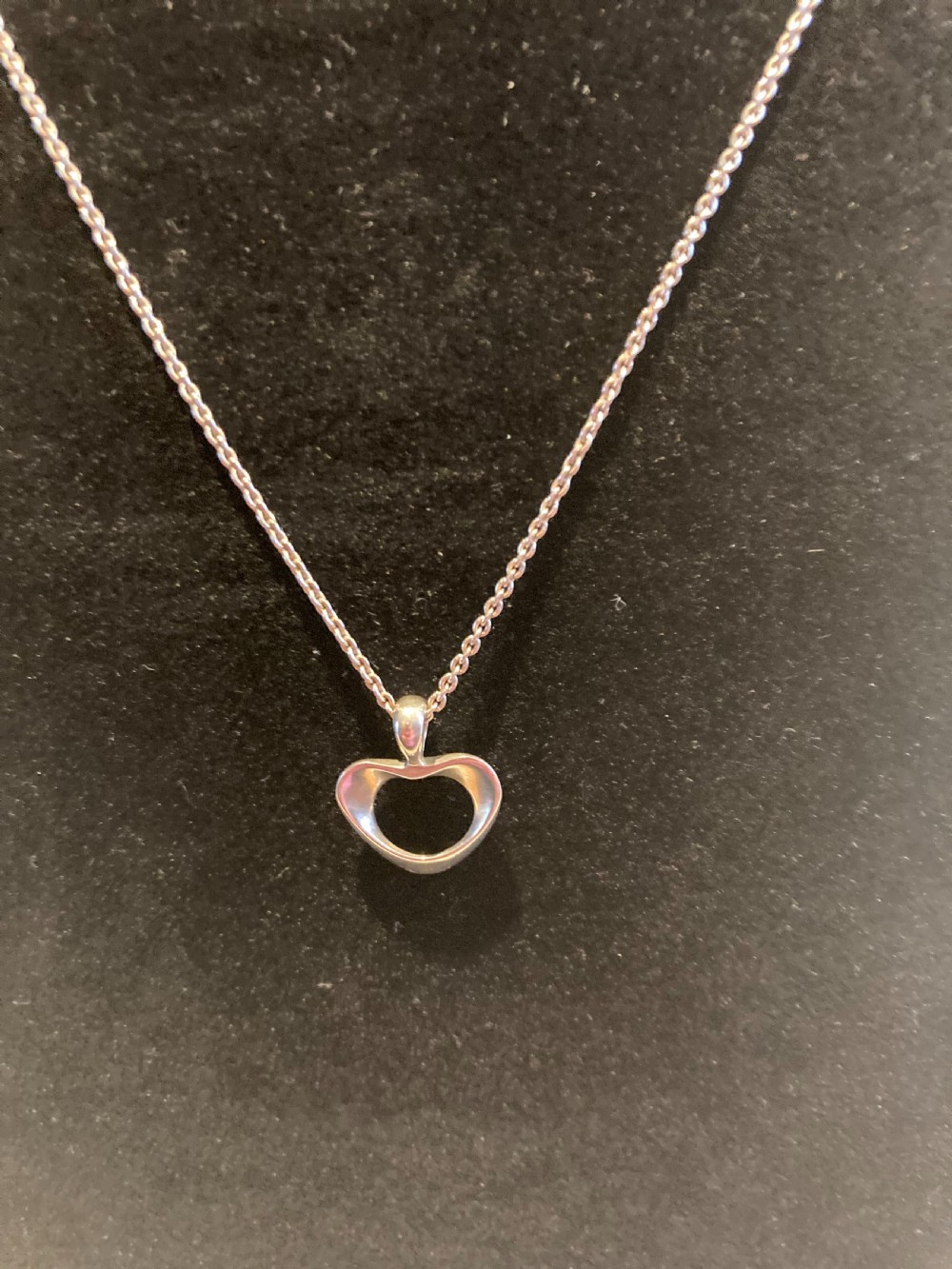 Georg Jensen Silver Heart Pendant.  View III