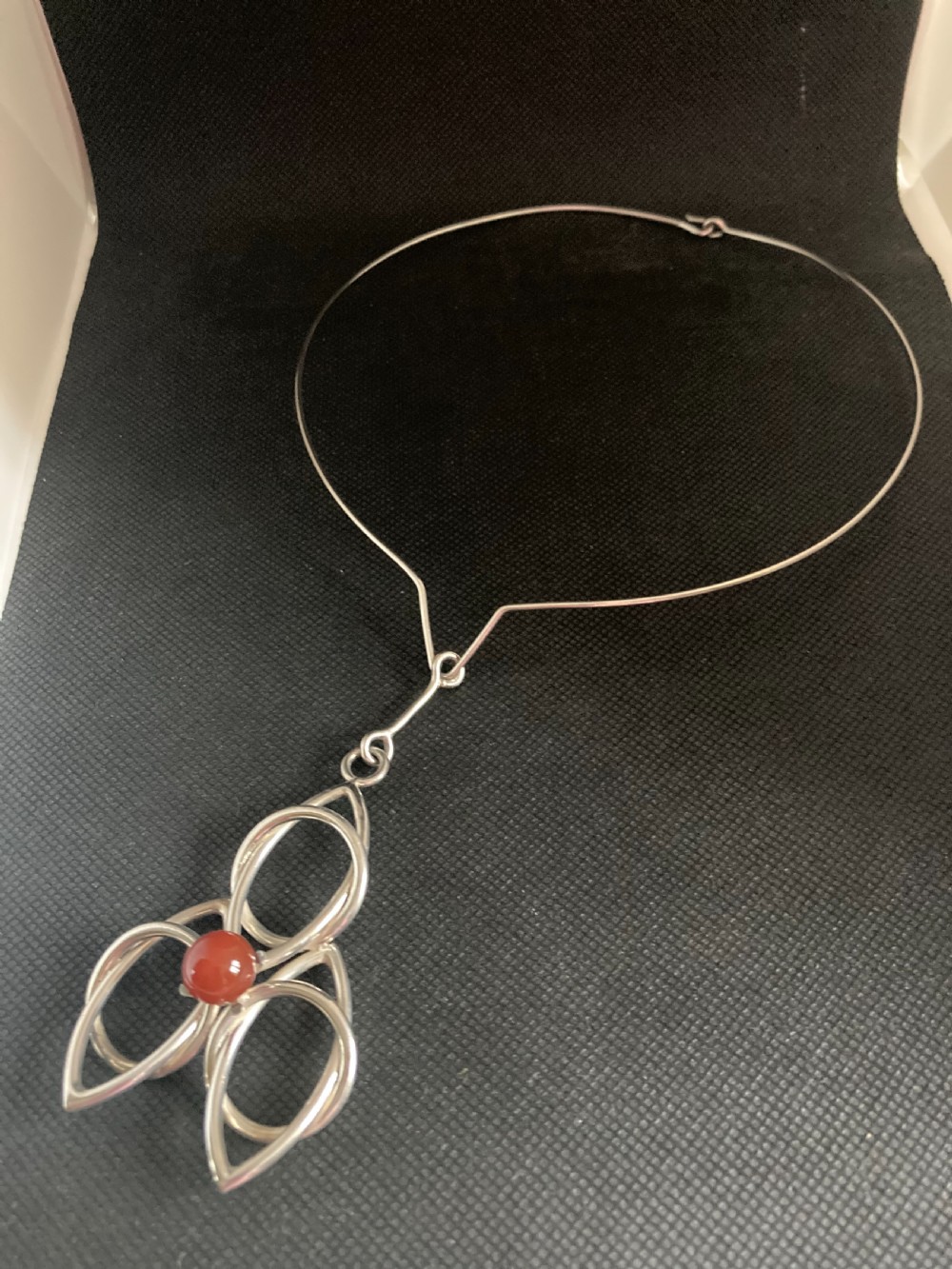 Danish Silver Pendant on Torque. 1960s. View III
