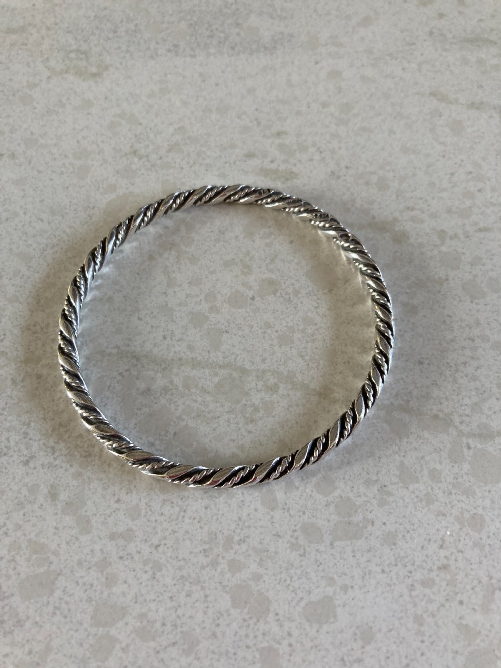 Georg Jensen Danish Silver Bangle.  1950s.