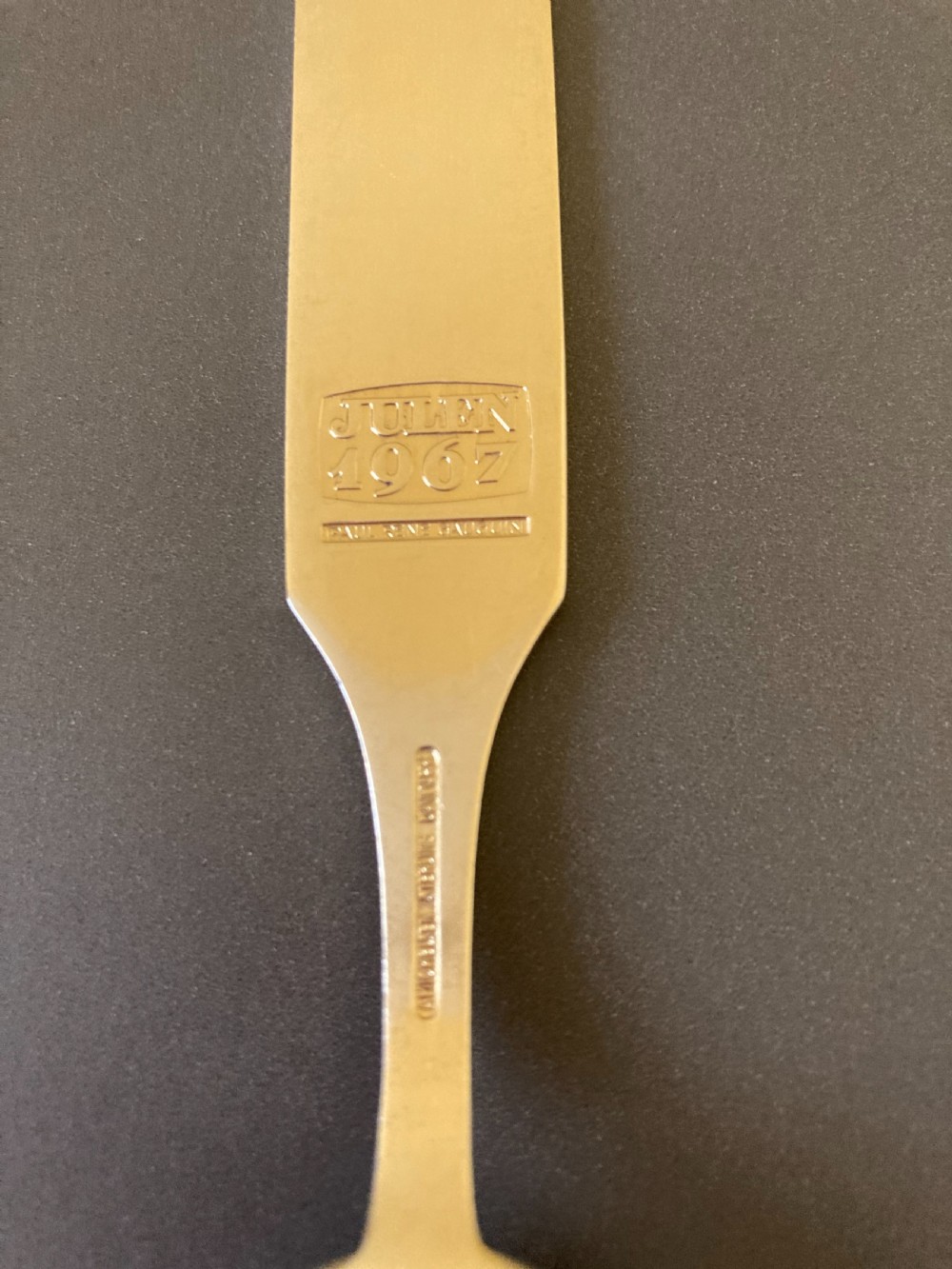 Danish Silver Gilt and Enamel Christmas Spoon. 1967. View V