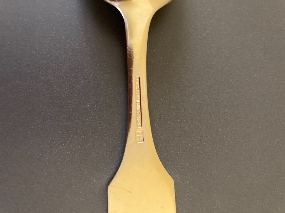 Danish Silver Gilt and Enamel Christmas Spoon.1964 View VI