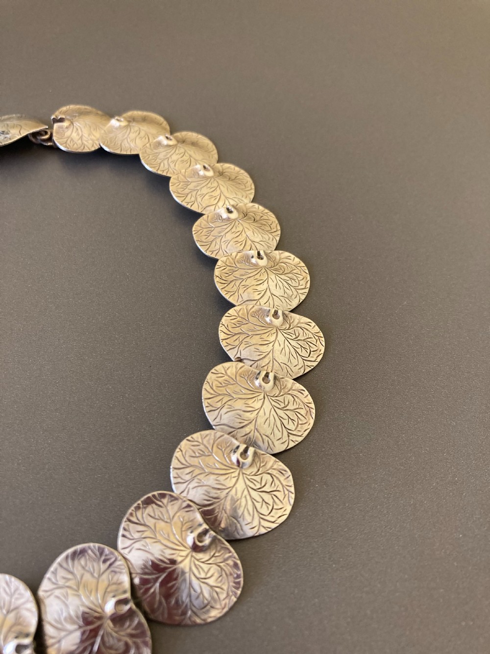 Danish Silver Necklace. 1950s. By Borresen & Lassen View II