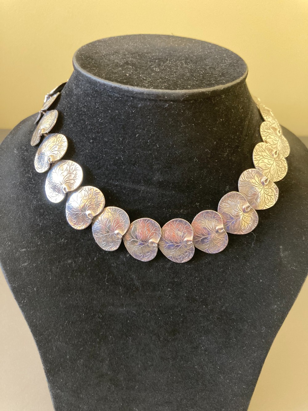 Danish Silver Necklace. 1950s. By Borresen & Lassen View III