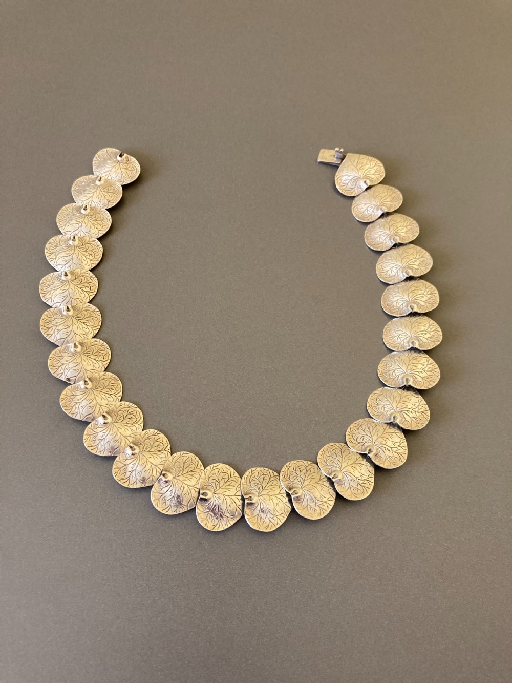 Danish Silver Necklace. 1950s. By Borresen & Lassen View IV